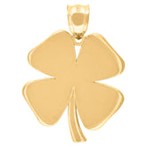 10kt Yellow Gold Womens Four Leaf Charm Pendant